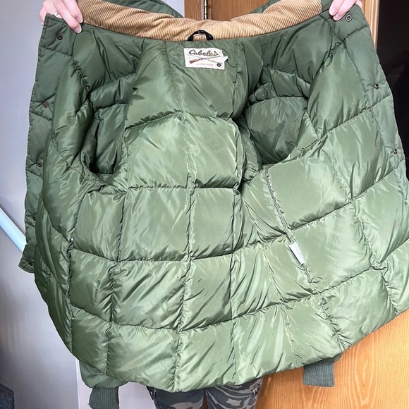 Vintage Cabelas Coat Men’s Gore-Tex Goose-down Hunting Outdoors Green M - Picture 5 of 11